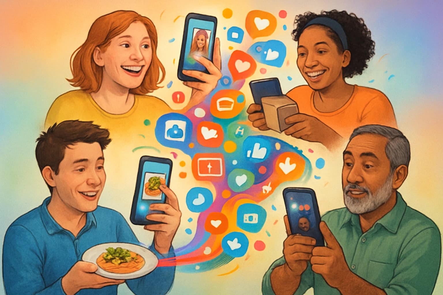 User-generated content collage