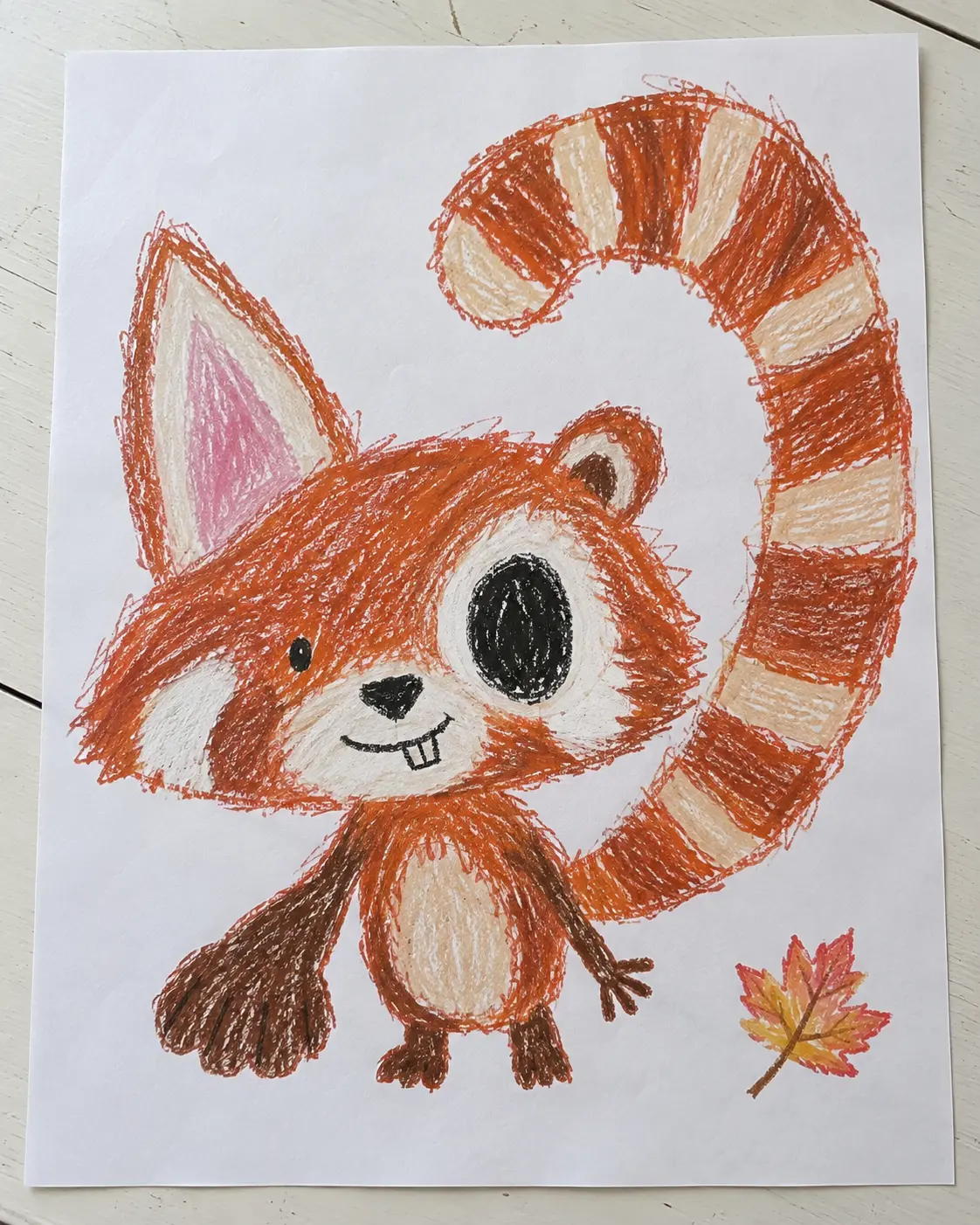 Drawing of the red panda